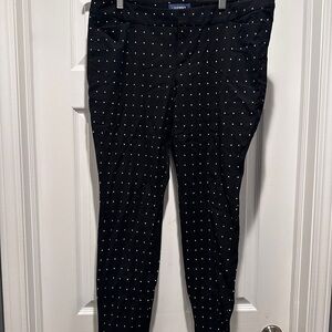 Black Polka Dot Dress Pants